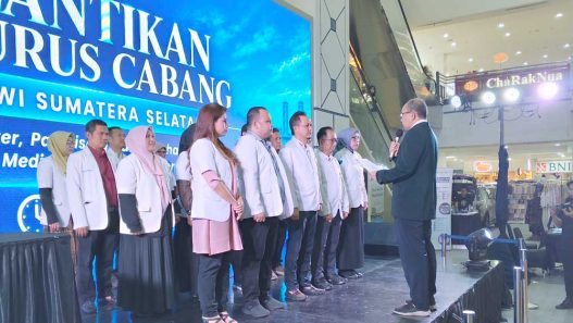 Pengurus Cabang Perkumpulan Kedokteran Wisata Indonesia (PERKEDWI) Sumatera Selatan periode 2026–2029 resmi dilantik di Atrium PS Mall Palembang, Kamis sore 24 Sept 2026